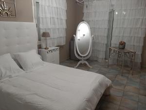 Postel nebo postele na pokoji v ubytování Chambre d'hote Casa Tozza