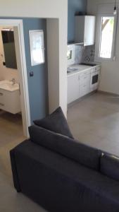 Kuchyň nebo kuchyňský kout v ubytování Mathesi Apartment Sea View