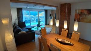 Ein Sitzbereich in der Unterkunft Ferienhaus Seefried
