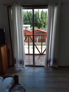 Balkón nebo terasa v ubytování Calfu