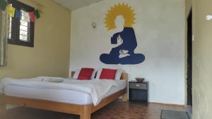 Postel nebo postele na pokoji v ubytování peace guesthouse cottage