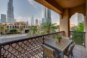 Balkons/terase naktsmītnē Durrani Homes - Supreme 2BR with Burj khalifa Panorama Besides Dubai Mall