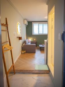 Posezení v ubytování Hostel Mihojae Seomyeon