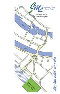 un mapa de la ciudad de estacionamiento de Amberes en Chez Muna & Lucien, en Thun