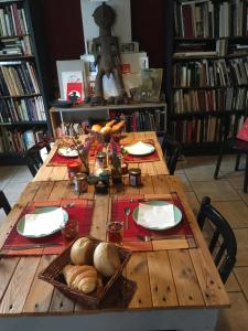Knihovna v bed and breakfast