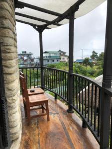 Balkon oz. terasa v nastanitvi Bhanjyang Village Lodge