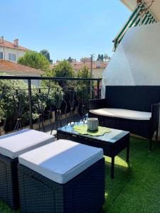 Magnifique appartement le Cannet,Cannes, Parking, Wifi tesisinin dışında bir bahçe