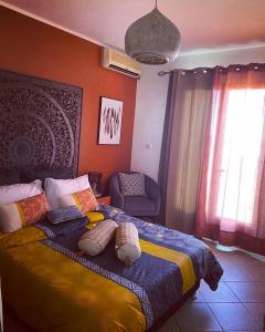 Postel nebo postele na pokoji v ubytování Villa Sea View