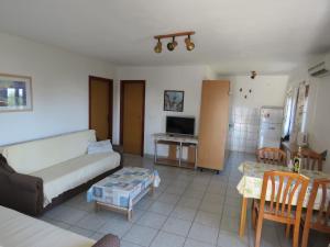 a living room with a couch and a table at Apartman Vir Gogo br 5 in Vir