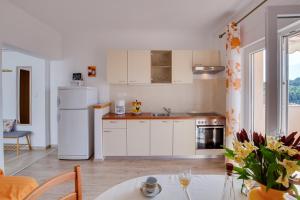 Kuchyň nebo kuchyňský kout v ubytování JURIĆ Apartments-Rab