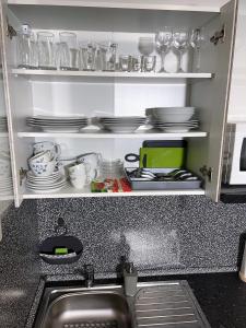 Kuchnia lub aneks kuchenny w obiekcie Apartmány Karlovy Vary
