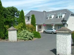 a house with a car parked in a driveway at Quarry Ridge B&B in Carlow