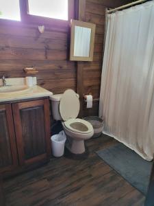 Ett badrum på Private Mountaintop Cabin in Carara Biological Corridor 20 minutes to beaches