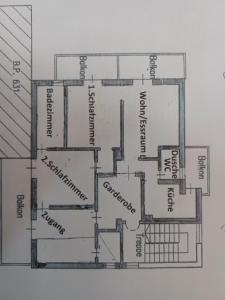 The floor plan of GRETL - Residence