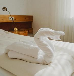 Postel nebo postele na pokoji v ubytování Pension Müller Gartner