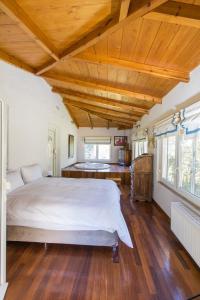 Postel nebo postele na pokoji v ubytování Raise Polydrosos Mountain stay