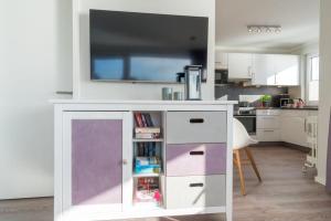 Küche/Küchenzeile in der Unterkunft Apartmenthaus "Kiki", Wohnung "Traumbude"