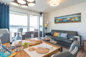 Posezení v ubytování Apartmenthaus-Kiki-Wohnung-Kiek-in