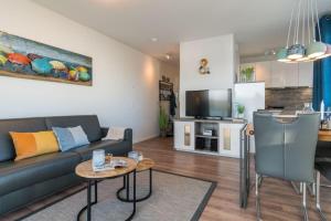 Kuchyň nebo kuchyňský kout v ubytování Apartmenthaus-Kiki-Wohnung-Kiek-in