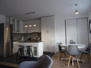 Kuchyň nebo kuchyňský kout v ubytování Apartment Rita