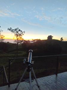 Blick auf den Sonnenuntergang/Sonnenaufgang von der Zelt-Lodge aus oder aus der Nähe