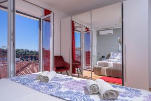 Кровать или кровати в номере Villa M&M - ZF Hvar