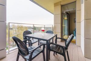 Balkón alebo terasa v ubytovaní Apartamenty Almar Diune
