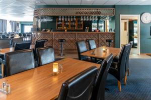 Restaurace v ubytování Hotell Tjamstan Malå