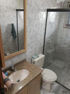 ห้องน้ำของ Mansão das Orquídeas