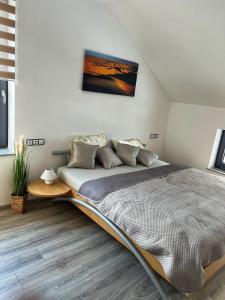 Postel nebo postele na pokoji v ubytování Apartmán Šakal