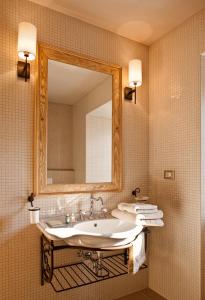 Kylpyhuone majoituspaikassa B&B Dvor Tacen