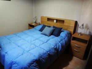 Кровать или кровати в номере Depto en San José