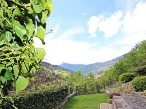 vistas al jardín con montañas de fondo en Apartment Pesjak by Interhome, en Landeck