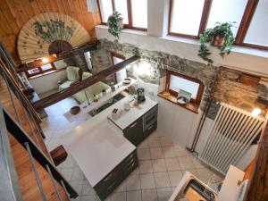 an overhead view of a kitchen in a house at Holiday Home Caa de Sass by Interhome in Castelveccana