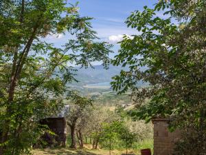 uma vista para um vale através das árvores em Holiday Home Casa Maja by Interhome em Roccascalegna
