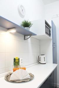 Kuchyň nebo kuchyňský kout v ubytování Modern apartment Michalska 6