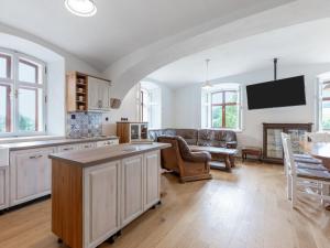 Kuchyň nebo kuchyňský kout v ubytování Holiday Home Dolní Olešnice by Interhome