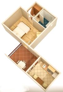 Půdorys ubytování Apartments Ostrog