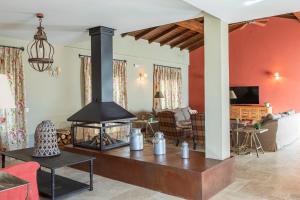 Posezení v ubytování Casa Rural Los Tres Lugares