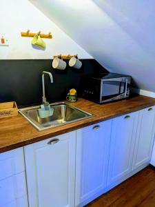 Η κουζίνα ή μικρή κουζίνα στο Honey I`m home Apartments +61 φωτογραφίες