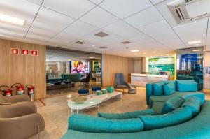 Χώρος καθιστικού στο Hotel Brisa Tower Maceió