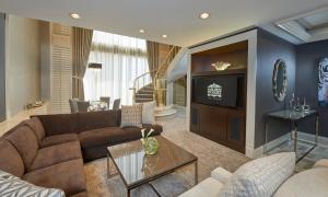Ein Sitzbereich in der Unterkunft Golden Nugget Hotel & Casino Las Vegas