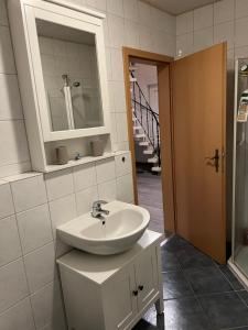 Koupelna v ubytování Ferienhaus Meinke