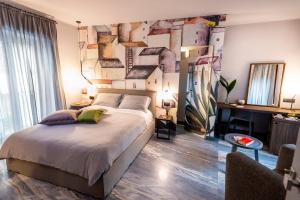 Postel nebo postele na pokoji v ubytování "Locanda Susuiusu" keyless entry