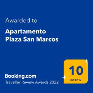 Plaza San Marcos CASCO HISTORICO tanúsítványa, márkajelzése vagy díja