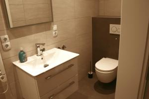 Koupelna v ubytování Stilvolle Wohnung auf 50 m² mit Parkplatz und WiFi
