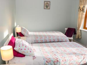 Ліжко або ліжка в номері Cloonkee Cottage