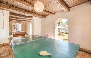 CantaliceにあるGorgeous Home In Cantalice Riのビリヤード台付きの部屋(卓球台付)