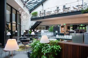 En restaurant eller et andet spisested på Wakeup Copenhagen - Borgergade