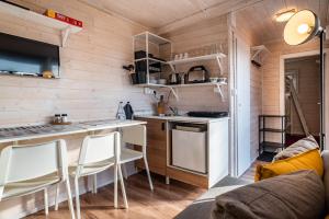 Kuchyňa alebo kuchynka v ubytovaní Fox House Tisá / Rájec